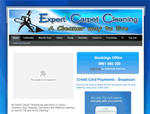 Tablet Screenshot of expertcarpetcleaning.co.za